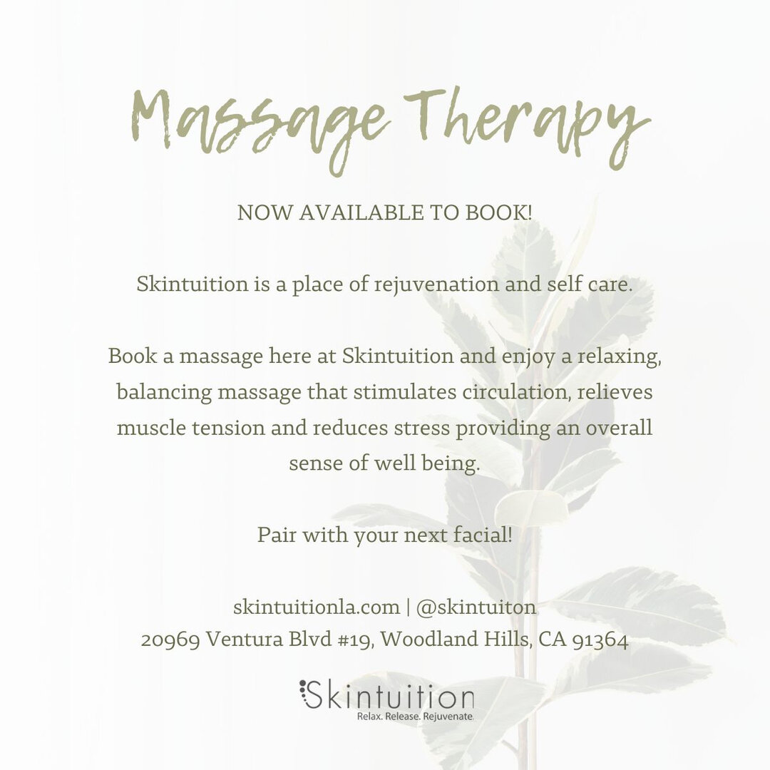 Need a massage? 🌿 ​​​​​​​​​
Indulge in pure relaxation at Skintuition! 💆&zwj;♀️ Our expert therapists will melt away your stress and rejuvenate your body and mind. ✨ 

#skincare #beauty #skincareroutine #organic #healthyskin #skincareproducts #self