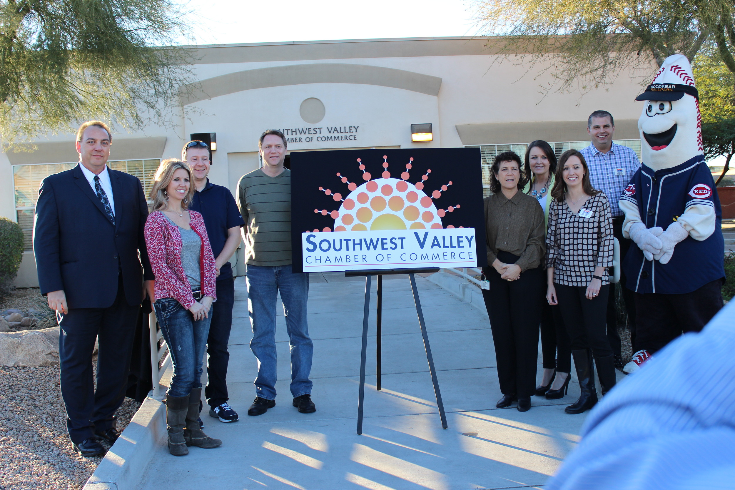Unveiling of the new Southwest Valley Chamber of Commerce Logo