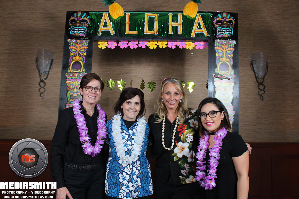 Hawaiian themed photo booth at Kiva Club