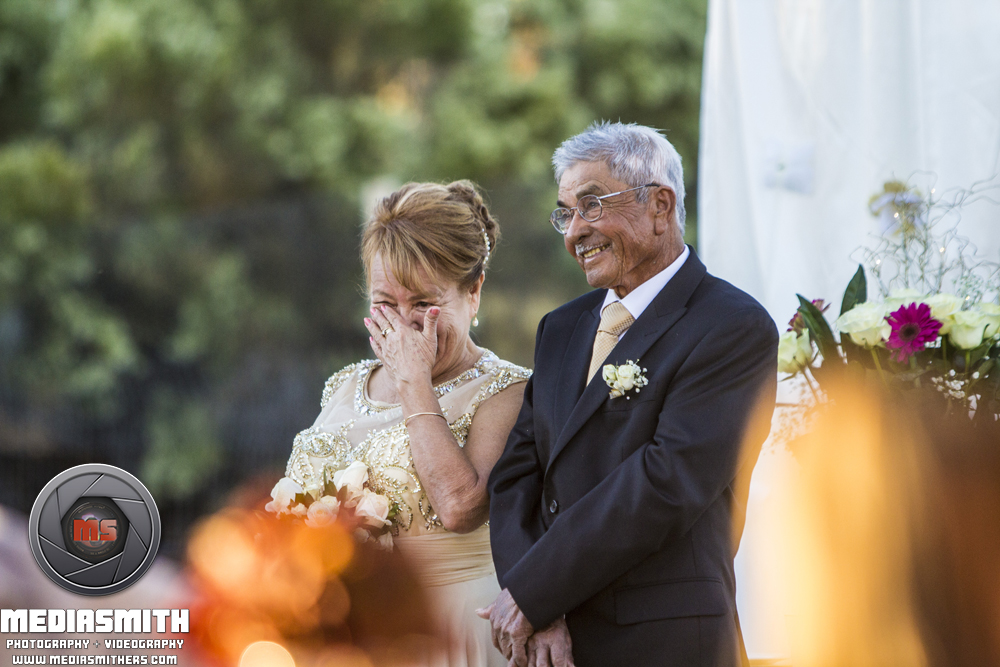 Anniversary Photography: Bride Tearing Up At Story