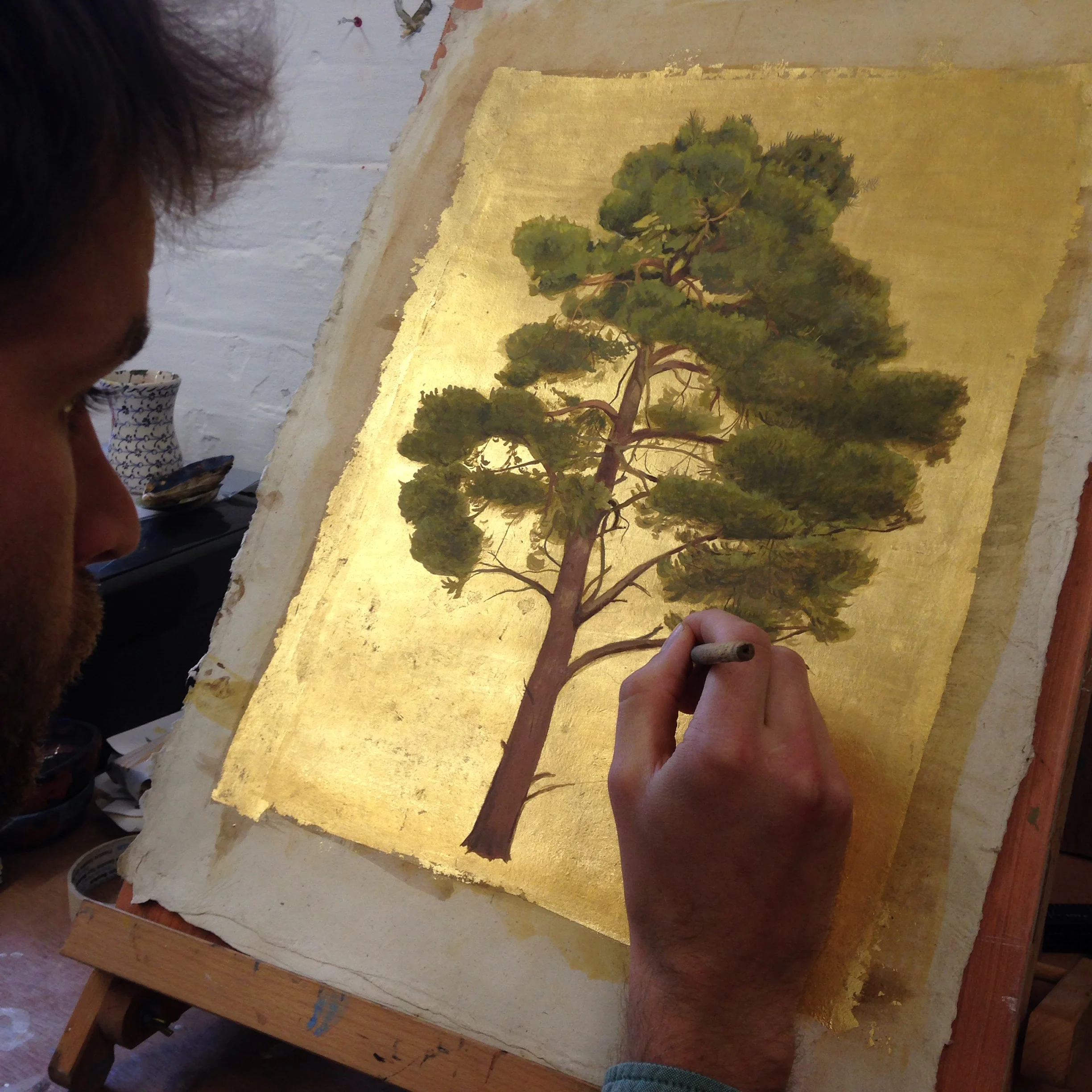 The London Art fair opens tomorrow and is on until January the 22nd. 'The Scots Pine' will be there! In the Crane Kalman booth. For sale. It is a portrait of a tree I know well on the outskirts of Wytham woods in Oxford. Lost A native American Elder was asked, “What shall we do if we get lost?” Stand still. The trees before you and the bushes beside you are not lost. Wherever you are is a place called here, and you must treat it as a powerful stranger both asking to know and be known. Listen. The forest whispers, “I have made this place, you can leave and return once again saying, here.” No two trees are the same to Raven, no two branches the same to Wren. If what a tree or a branch does is lost on you, you are truly lost. Stand still. Listen. The forest knows where you are. Let it find you. by David Wagoner