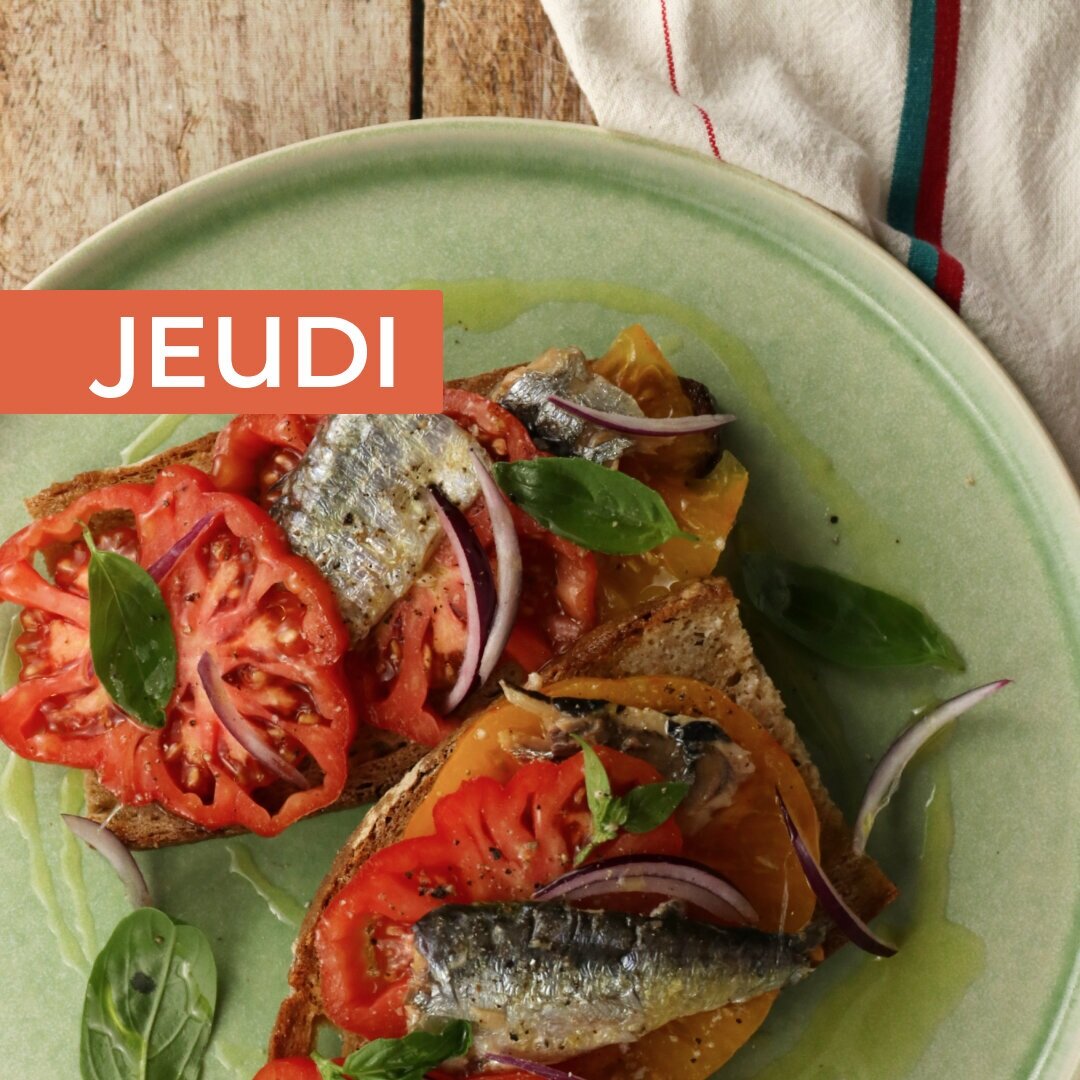 Bruschetta tomate & sardine - Votre dose d'Omega-3 sur une tranche de pain !