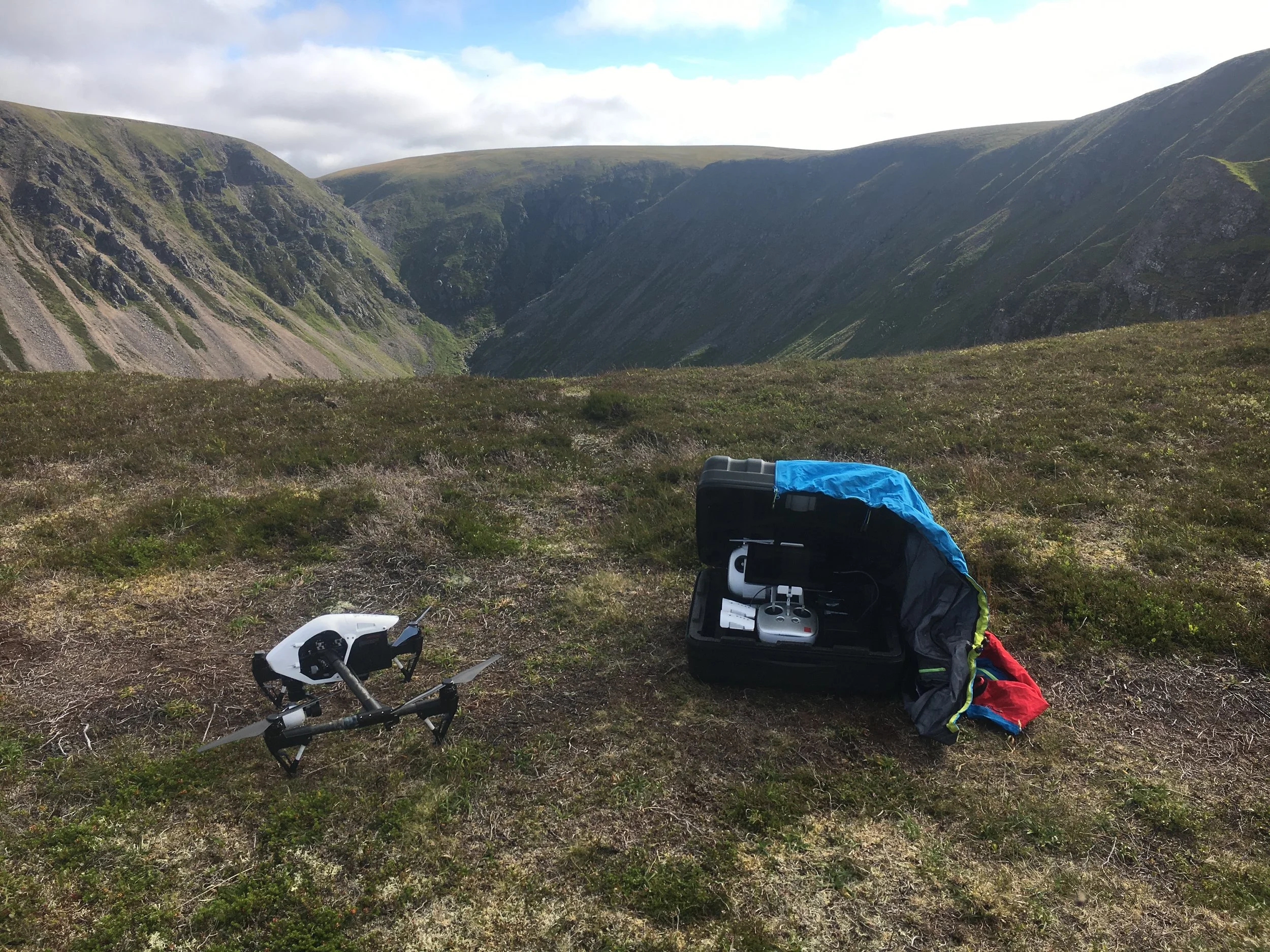 Drone set up for a wee flight