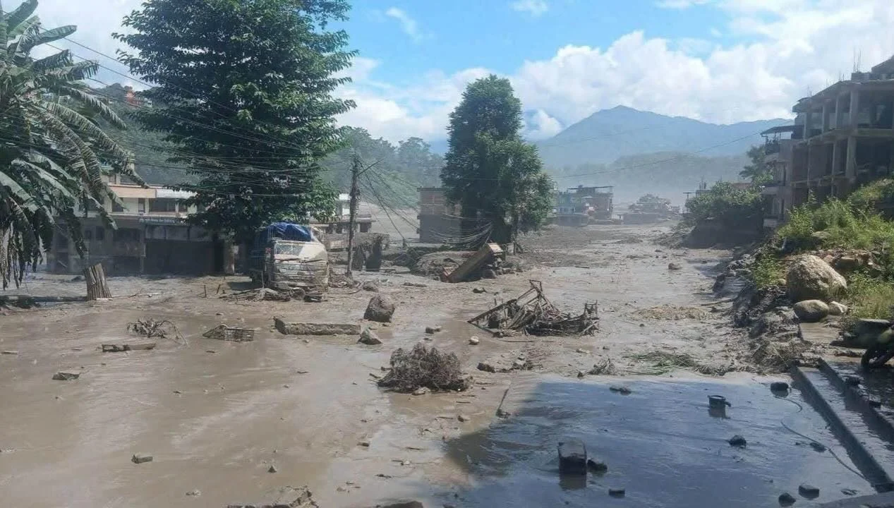 Please join us in praying for Nepal &mdash; and consider giving.
Recent flooding has devastated villages across the region, leaving families without homes, clean water, or a clear path forward. The image speaks for itself &mdash; the destruction is h