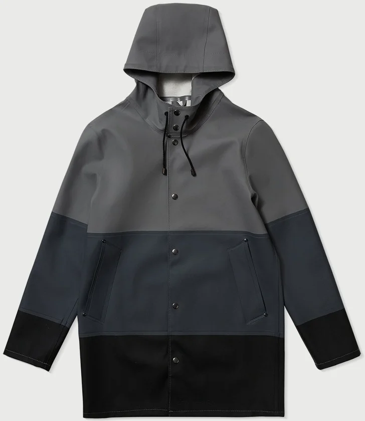 Stutterheim Stockholm Large Stripe Raincoat, $345