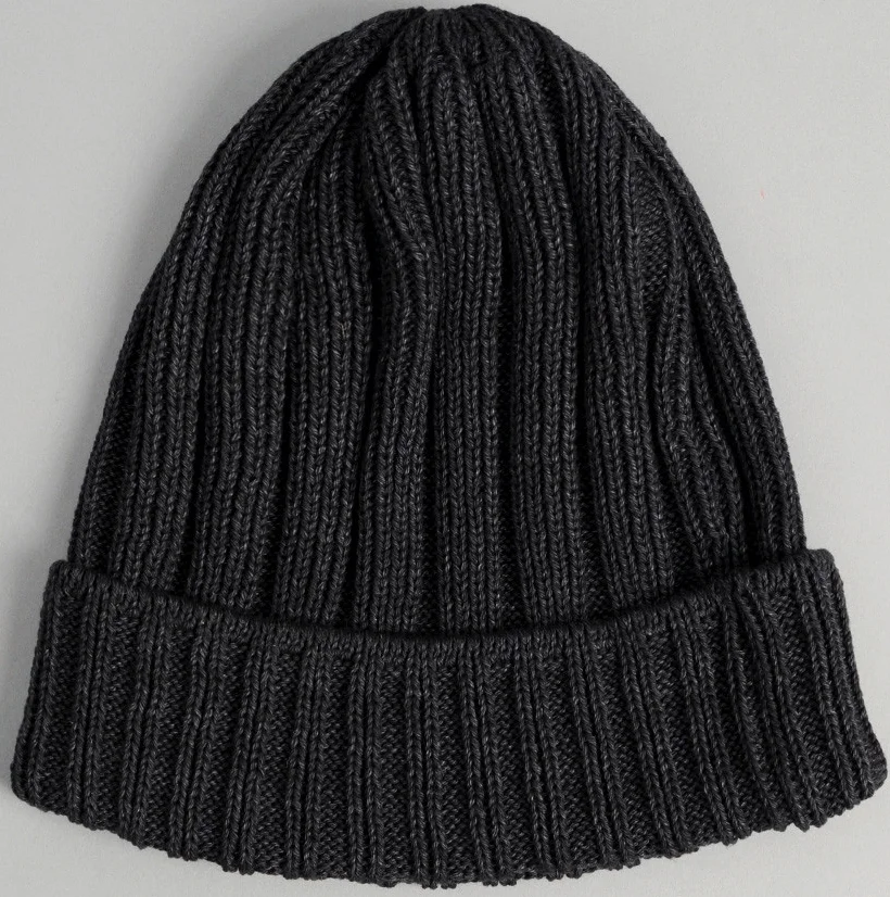 the Hill-side Faded Black Pima Cotton Knit Cap, $78