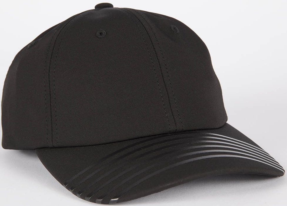 Grungy Gentleman x Mitchell & Ness 6 Stripe STEALTH Performance Velcro Hat, $50