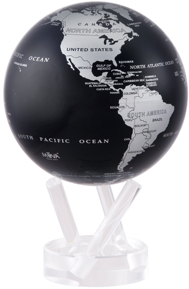 MOVA® Silver and Black Metallic Globe, $125