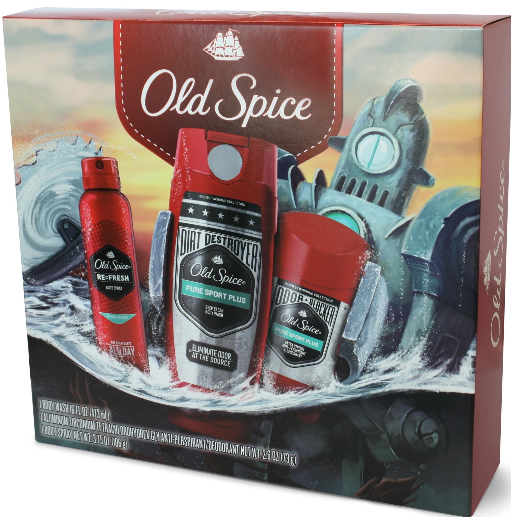 Old Spice Hardest Working Collection Pure Sport Plus Holiday Gift Set, $9.88