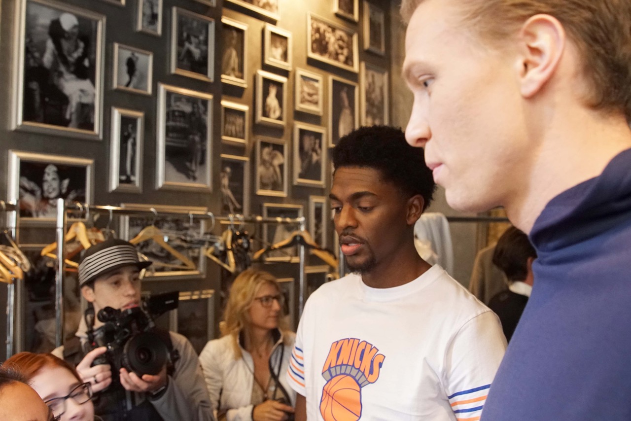 Justin Holiday and Mindaugas Kuzminskas