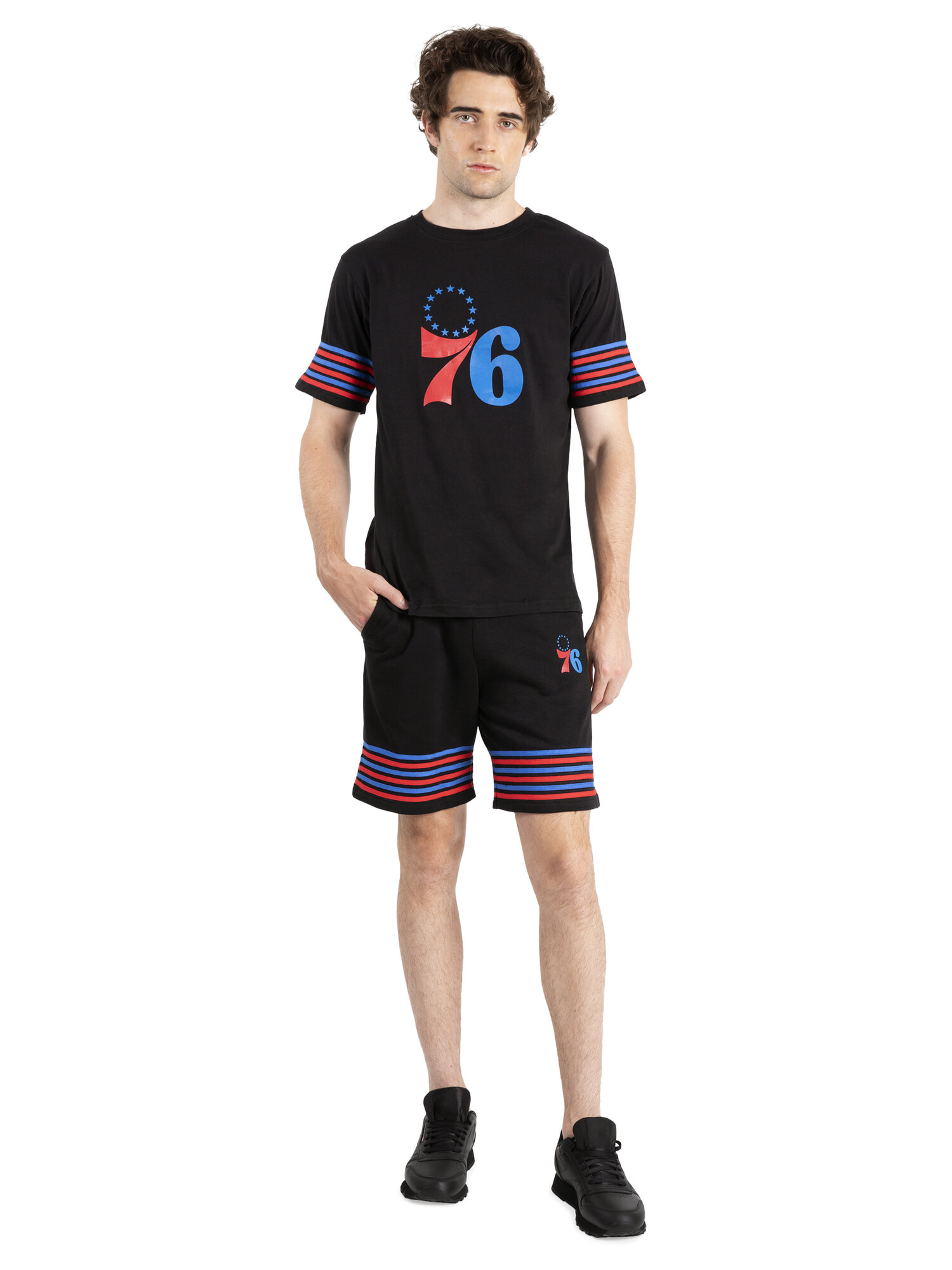 76ers black shorts