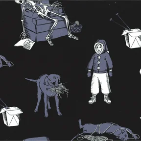 Sewing Dog - Blue
