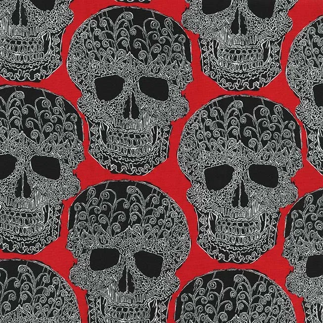 Smiling Skulls - Red