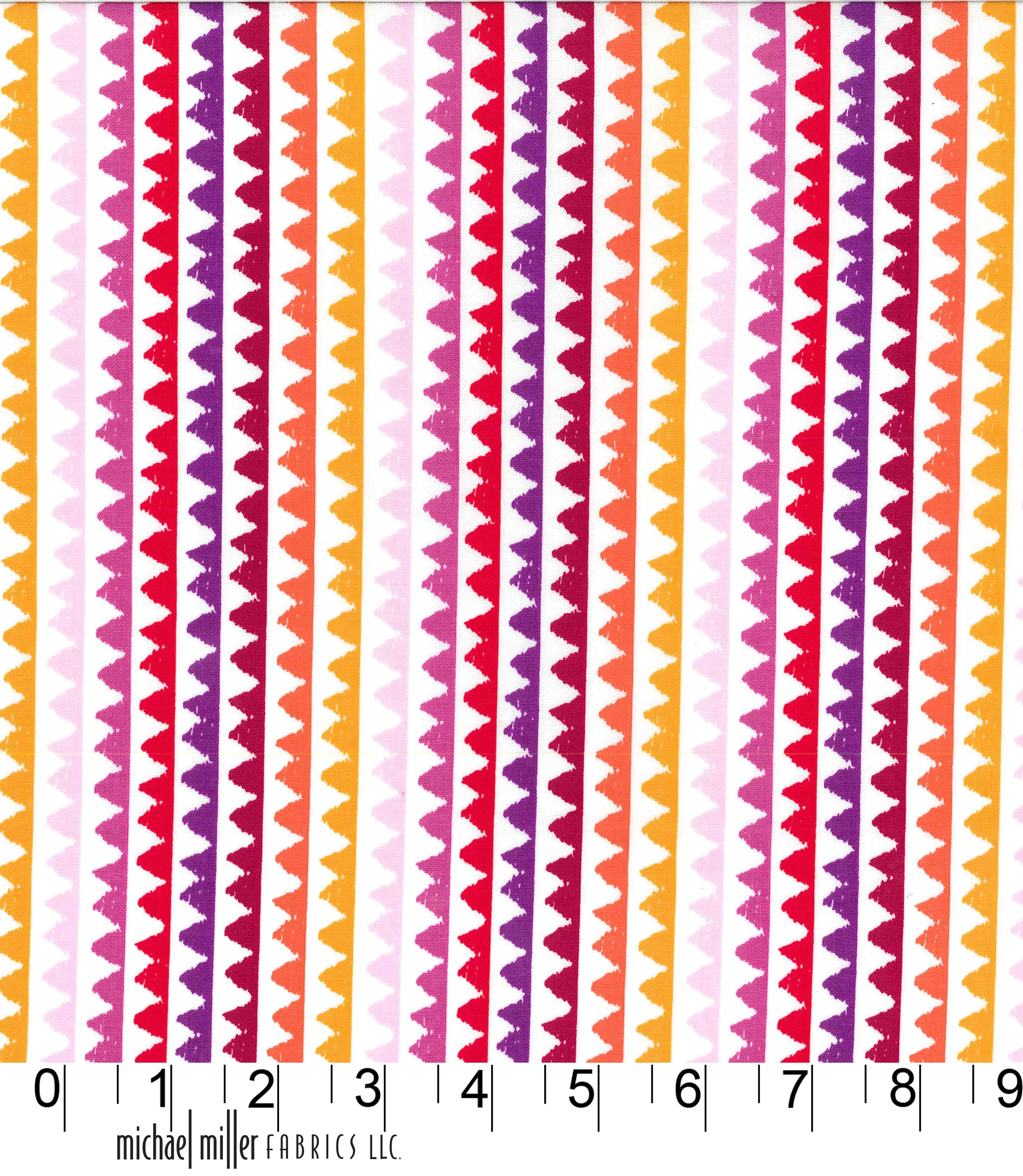 Zipper Stripe - Coral
