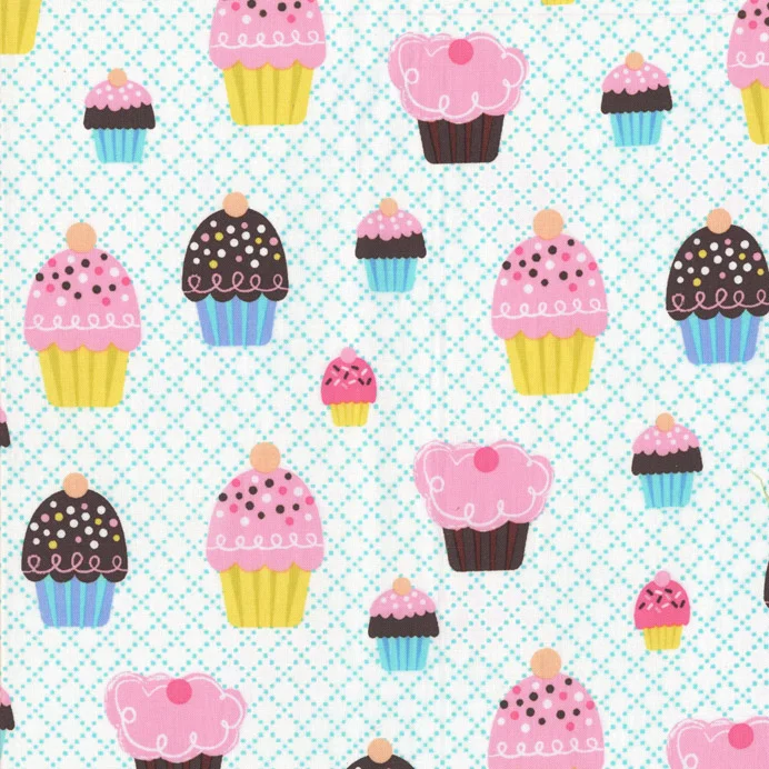 Patterned Cupcakes - Blue