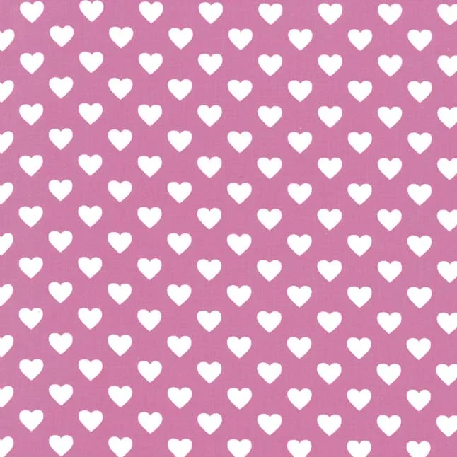 Polka Hearts - Peony