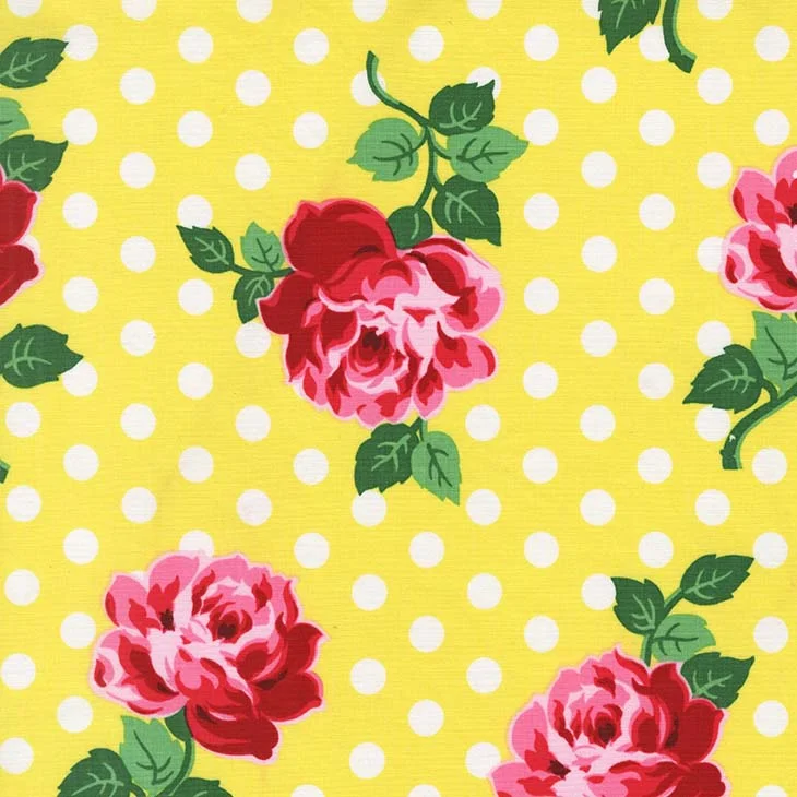 Polka Dot Roses - Yellow