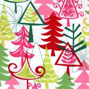 Cartoon Trees - Red