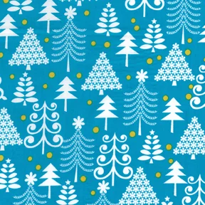 Christmas Tree Pattern - Turquoise