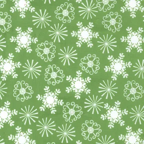 Snowflake Barrage - Green