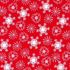 Snowflake Barrage - Red