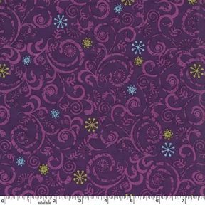Neon Snowflakes - Purple