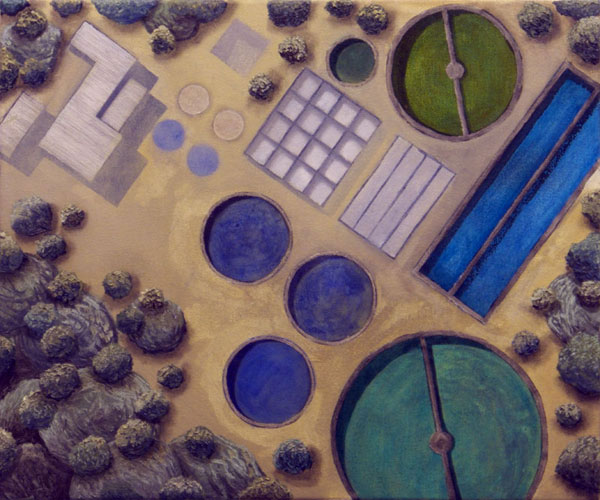 Cleansing pools </br>2014 oil on canvas </br>50x60cm