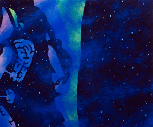 The night is all around us </br>2014 oil on canvas </br>50x60cm