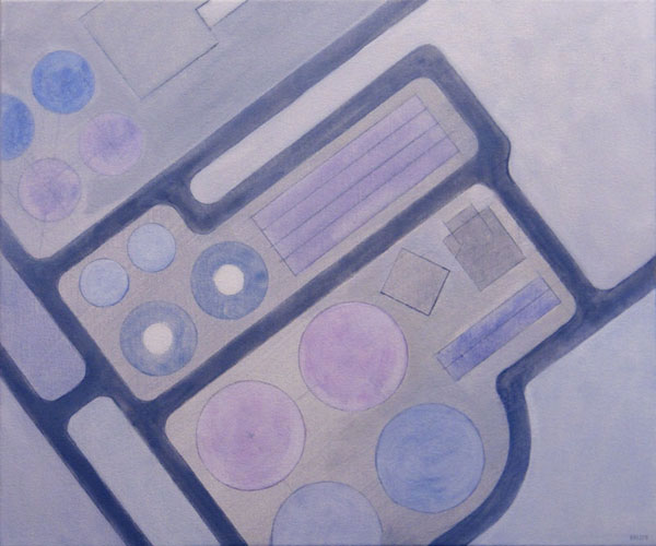 Blueprint for water </br>2014 oil on canvas </br>50x60cm