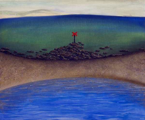Pool and ocean </br>2013 oil on canvas </br>50x60cm