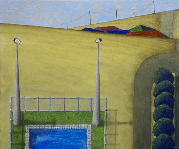 Blue pool </br>2013 oil on canvas</br>50x60cm