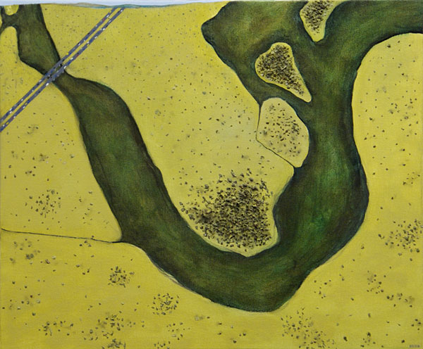 Deep water bend </br>2013 oil on canvas </br>50x60cm