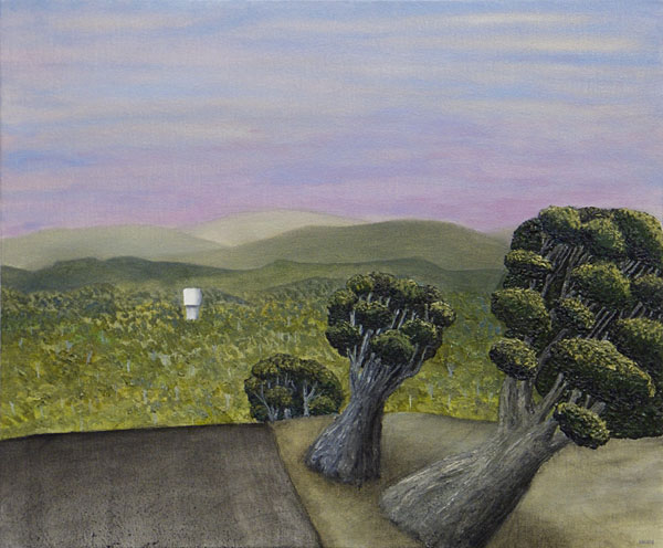 White tower </br>2013 oil on canvas </br>50x60cm