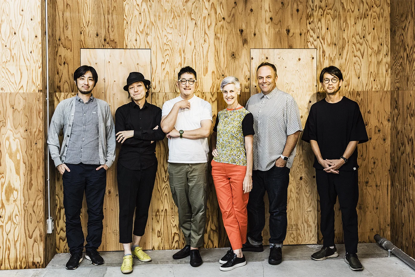 Founders of DESIGNART TOKYO (left to right): Ogisato Nagata, Shun Kawakami, Akio Aoki, Astrid Klein, Mark Dytham, Hiroshi Koike
