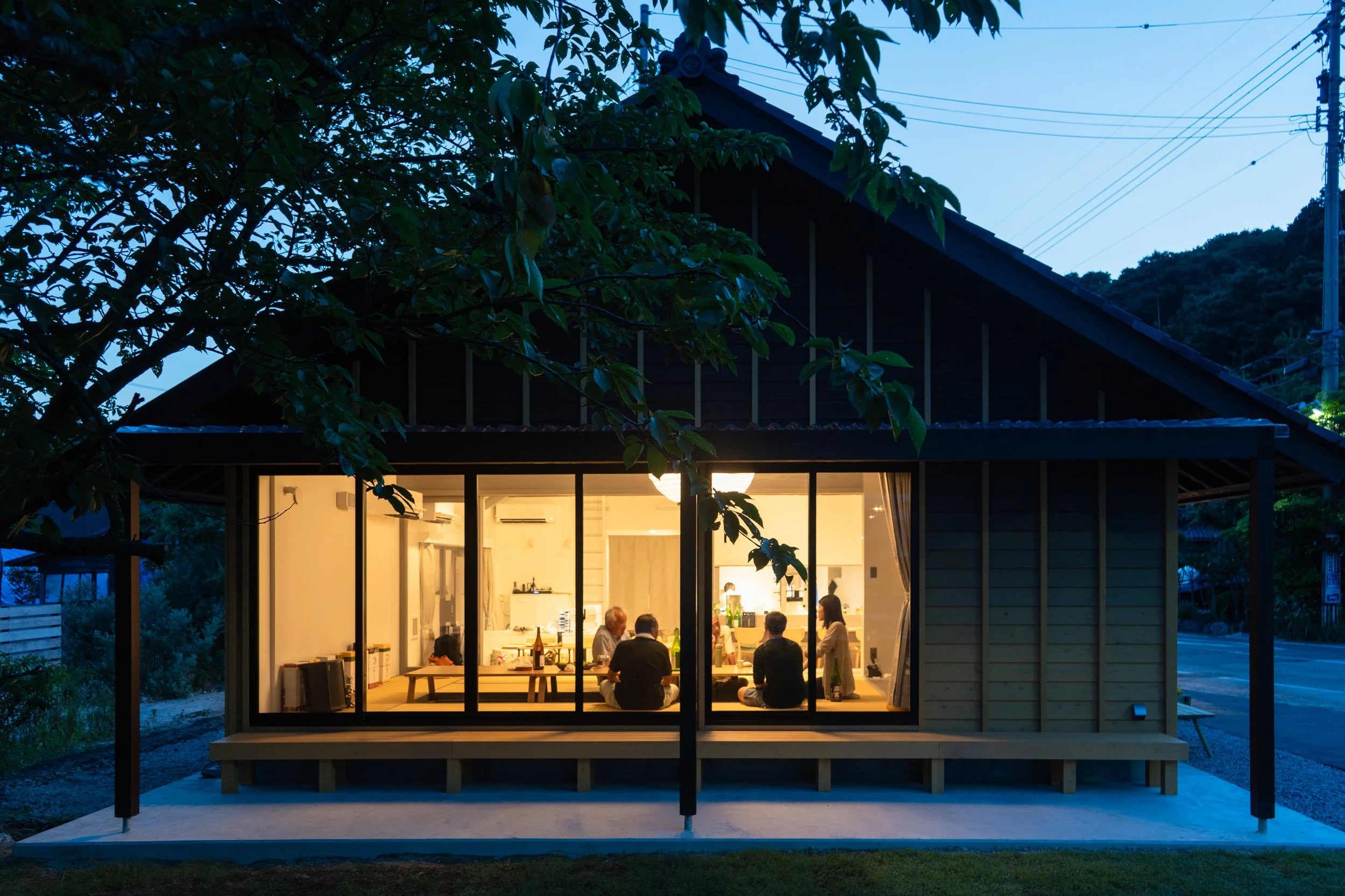  Over  21 tons of  kawara  tiles  were rescued from damaged homes and reused, preserving cultural memory while reducing waste. Built through inclusive collaboration with local residents, volunteers, and craftspeople, the project exemplifies architect