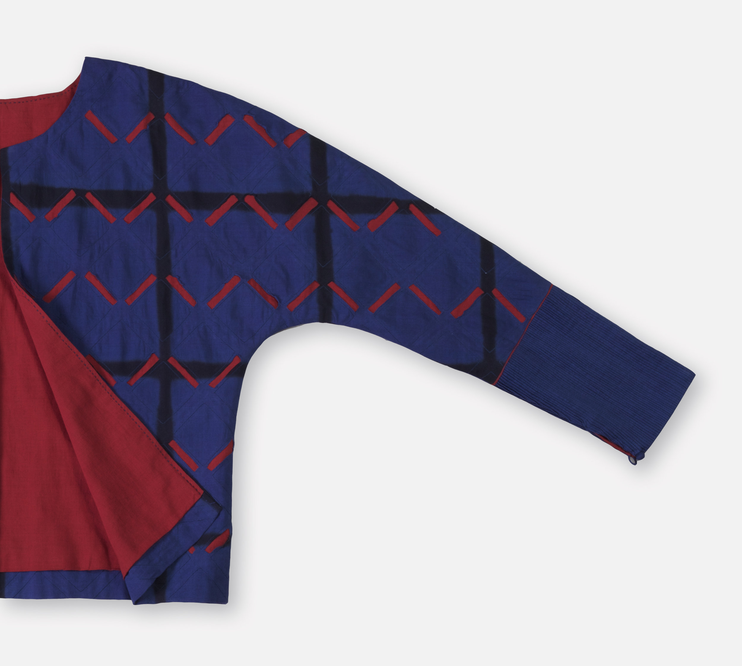Appliqué cardigan by Beej, 2016. 