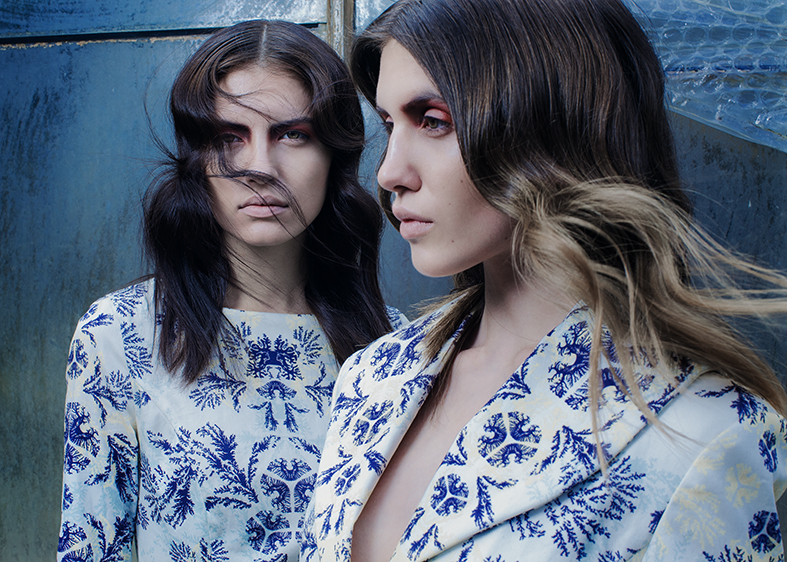Photography: Ulrich Hartmann / Styling: Konstantinos Gkoumpetis / Models: Dasha Cherdanceva & Josephine Conen. 