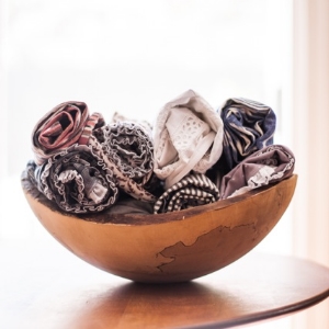A bowl of beauty. Organic, global fabrics as pictured on the Saving Grace Instagram feed. 
