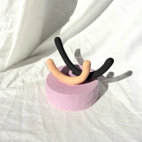 Recent sculptural ceramic piece as part of a collection for Backtalk PDX 
