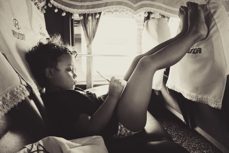 Milla Rose, on the road in Cambodia