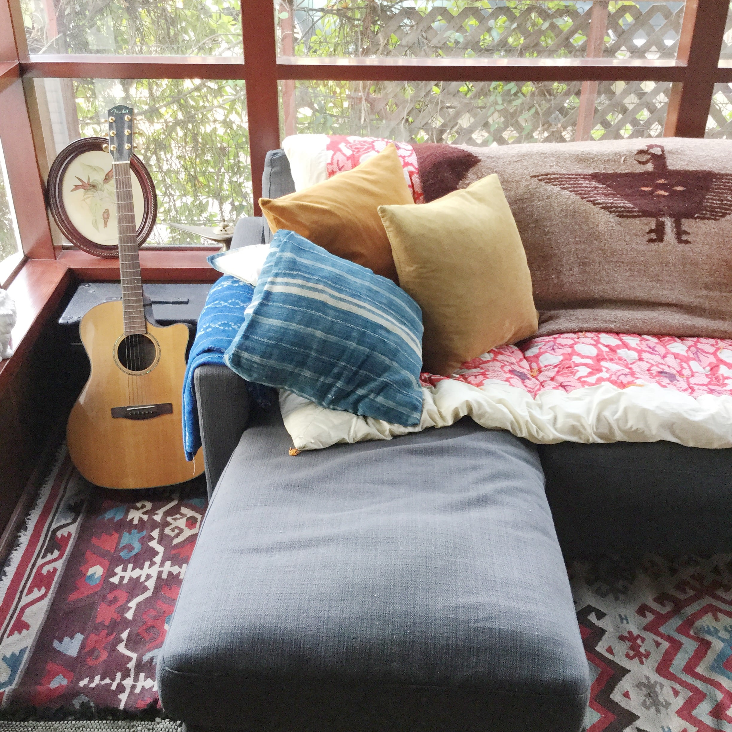  Shibori pillows made at   Beth's   workshop. 