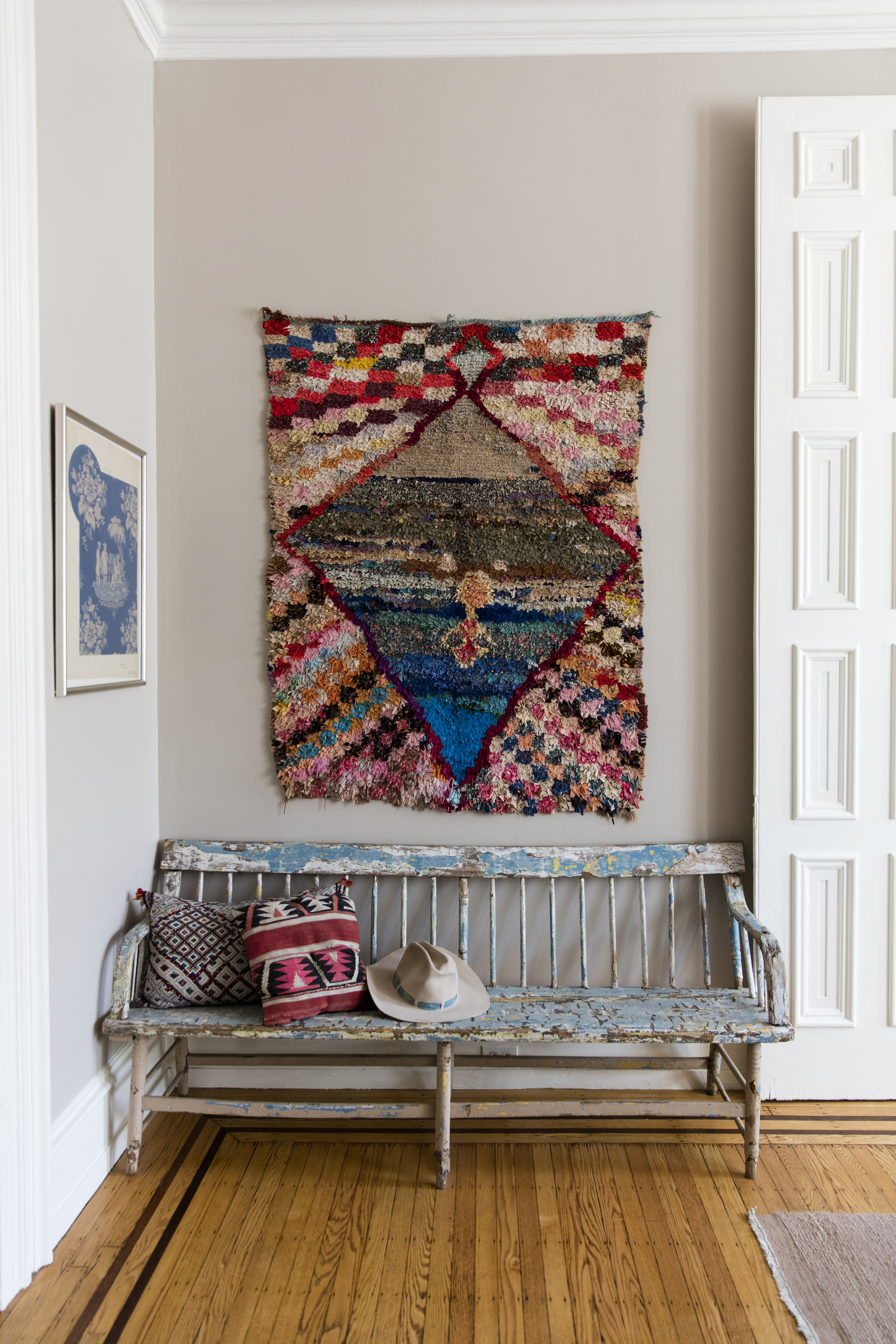   "I'm pretty obsessed with textiles and this house gives plenty of options to showcase them!"  