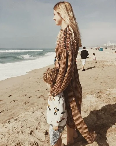Katherine takes in the California coast.