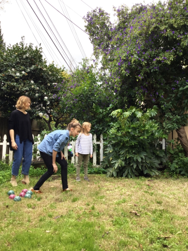 Spring-time bocce ball! 