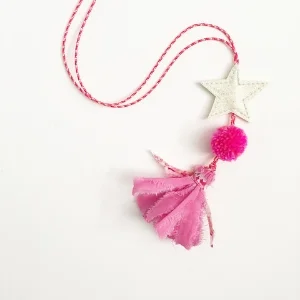 Kid's sweet starry tassel necklace by H-Luv