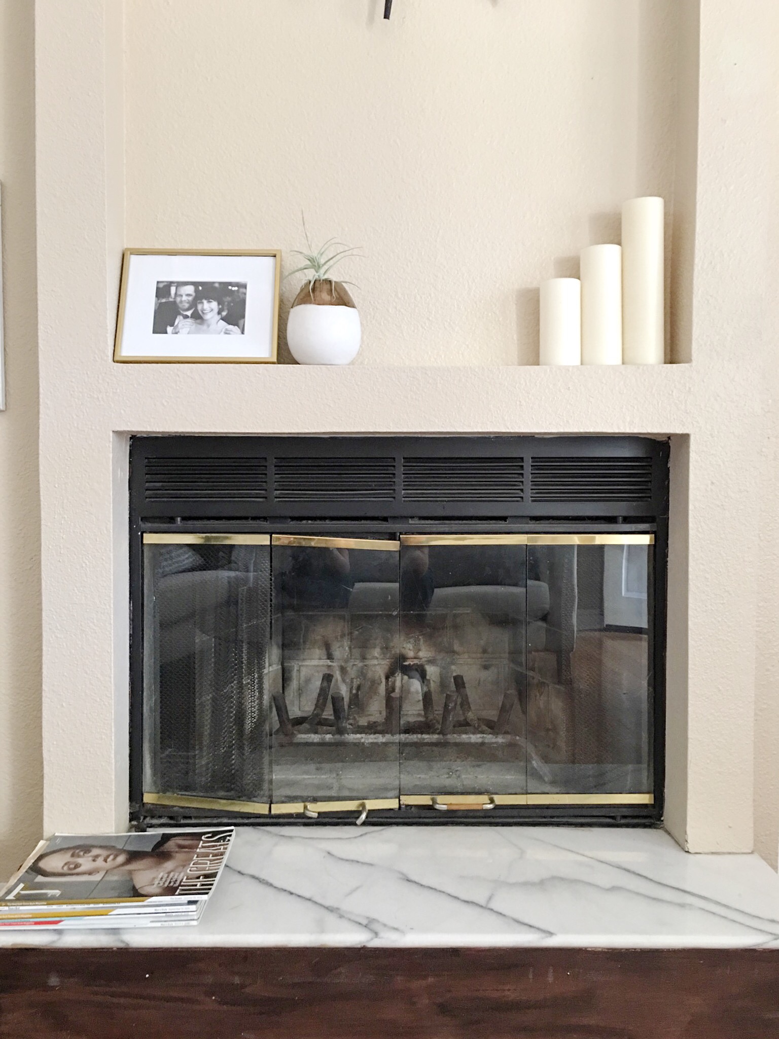  Marble Fireplace. 