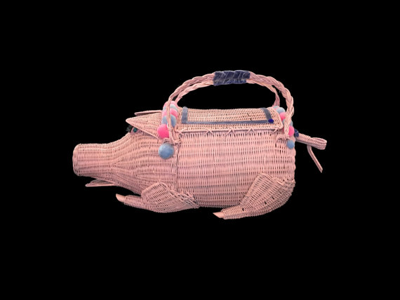 Wicker Piggie Basket