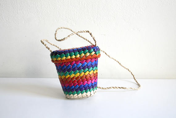Rainbow Mini Basketbag