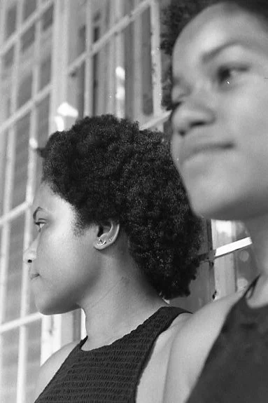 Axelle wearing her NOUR earrings. Martinique, December 2016.