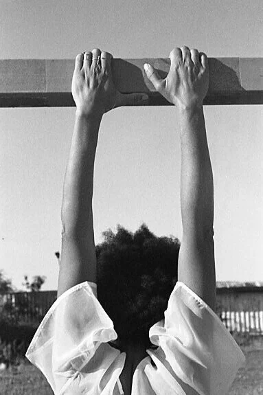 Laurence. Martinique, September 2016. About to let go.